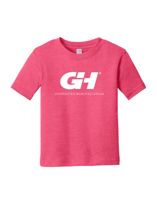 Rabbit Skins Vintage Hot Pink Toddler Fine Jersey Tee w/G&H Logo