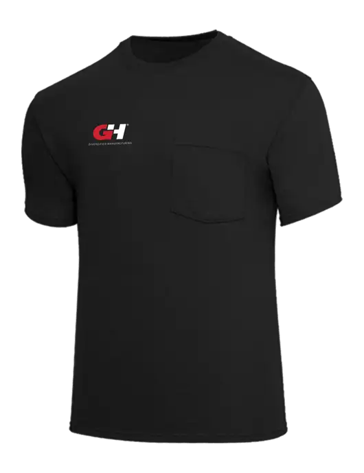 Core Blend Black Pocket T-Shirt w/G&H Logo