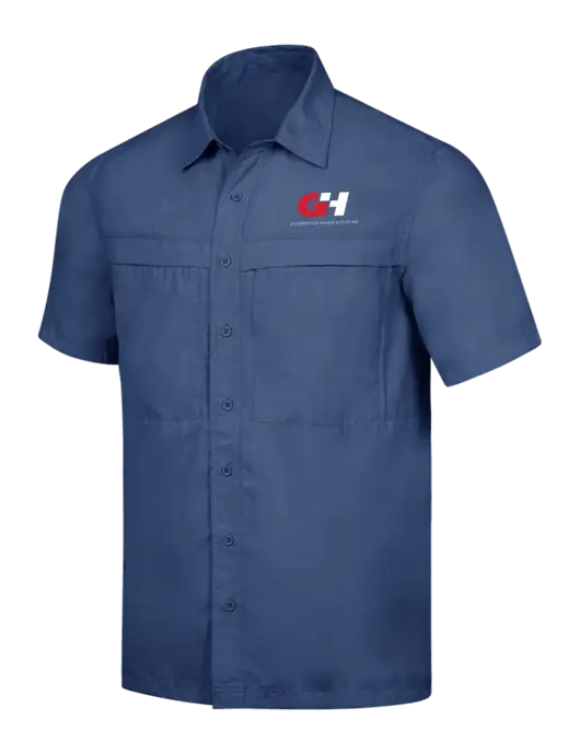 Navy Short Sleeve UV Daybreak Shirt w/G&H Logo