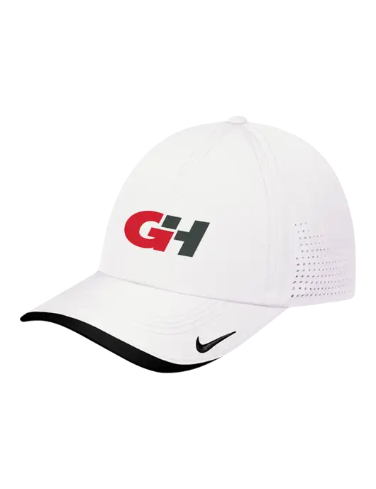 Nike White/Black Dri-FIT Perforated Performance Cap w/G&H Logo