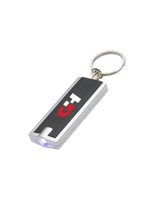 Simple Touch Black LED Keychain w/G&H Logo