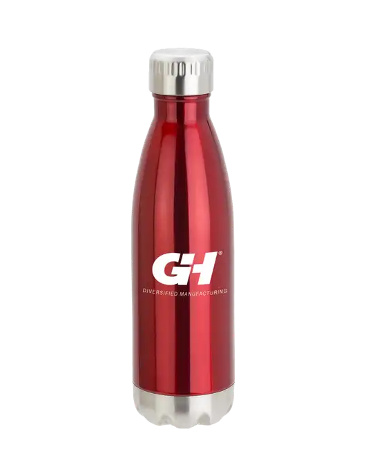 City Go Red 17 oz Insulated Bottle w/G&H Logo
