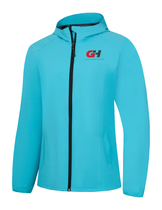 Womens Light Sapphire Blue Essential Rain Jacket w/G&H Logo