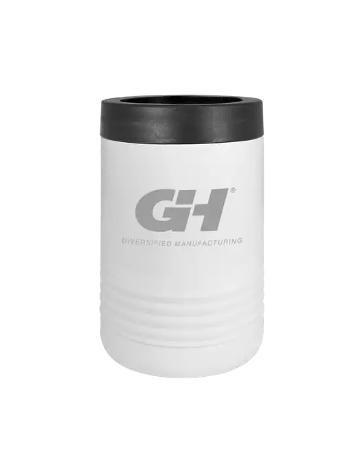 Polar Camel 12 oz Powder Coated White Vacuum Insulated Beverage Holder w/G&H Logo