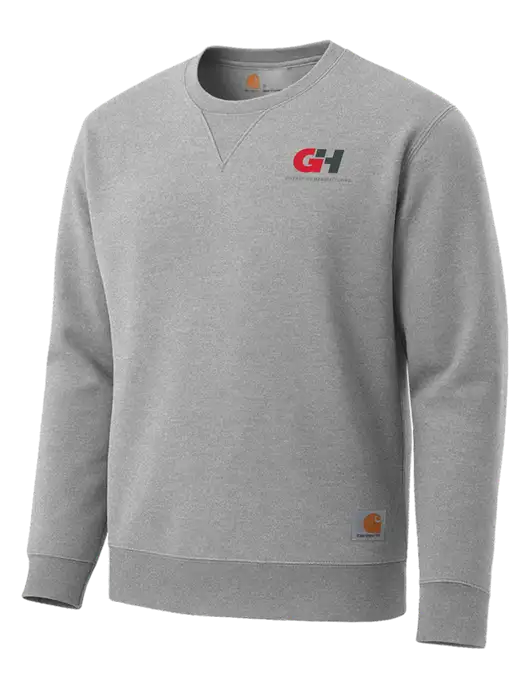 Carhartt Light Grey Heather Midweight Crewneck Sweatshirt w/G&H Logo