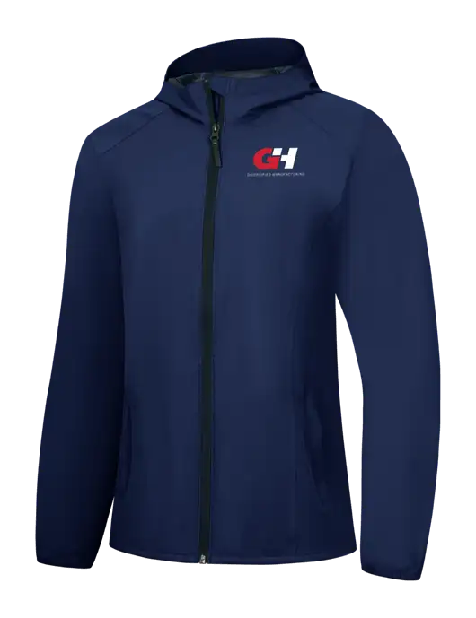 Womens Navy Essential Rain Jacket w/G&H Logo