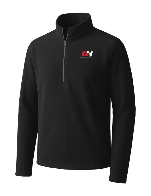 Black Microfleece 1/2 Zip Pullover w/G&H Logo