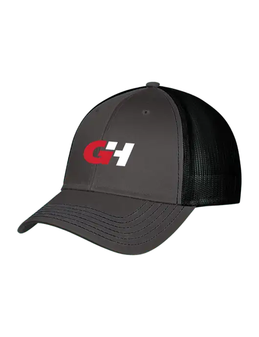 Charcoal & Black Mesh Trucker Cap Snap Back w/G&H Logo