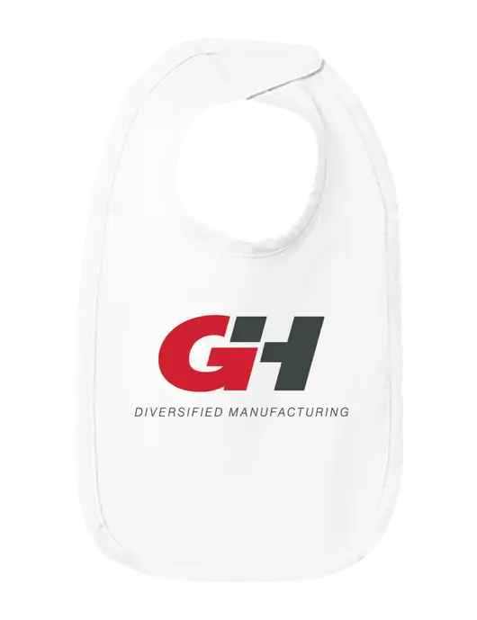 Rabbit Skins White Infant Premium Jersey Bib w/G&H Logo