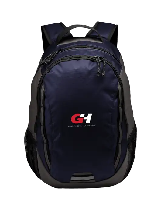Ridge Deep Navy/Dark Charcoal Laptop Backpack w/G&H Logo