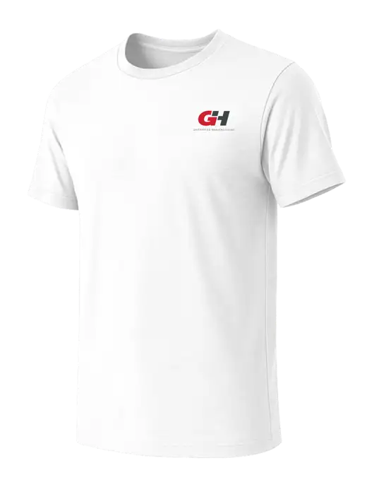 BELLA+CANVAS White Blend CVC Short Sleeve Tee w/G&H Logo