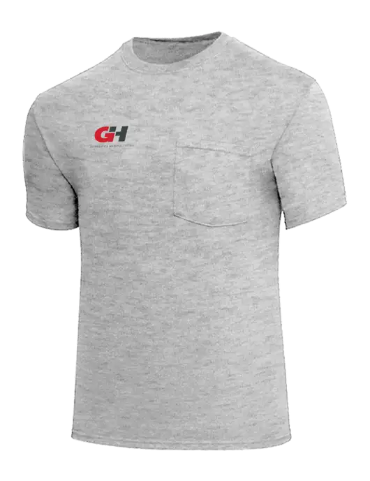 Core Blend Light Grey Heather Pocket T-Shirt w/G&H Logo