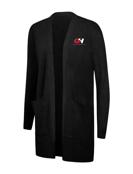 Mercer+Mettle Womens Black Open Front Cardigan Sweater w/G&H Logo
