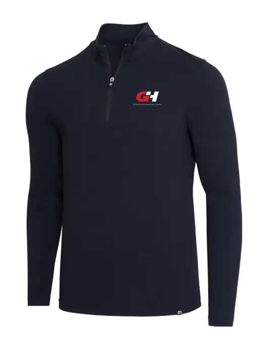 TravisMathew Black Crestview 1/4 Zip w/G&H Logo