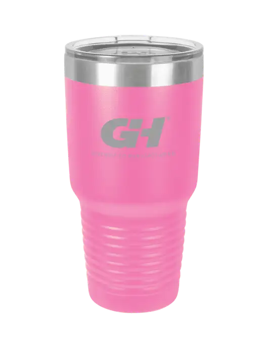 Polar Camel 30 oz Powder Coated Pink Vacuum Insulated Tumbler w/G&H Logo