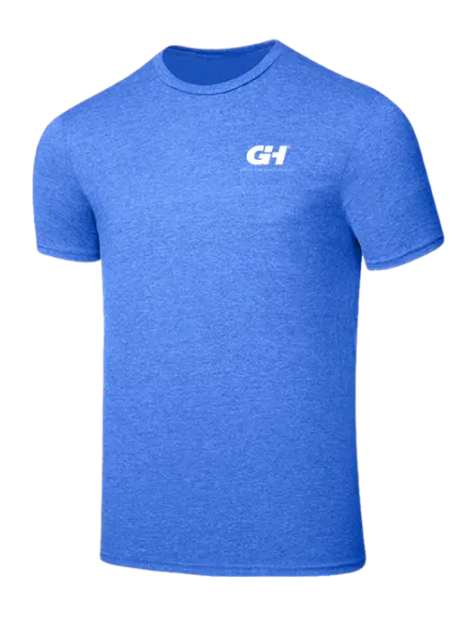 Seriously Soft Heathered Royal T-Shirt w/G&H Logo