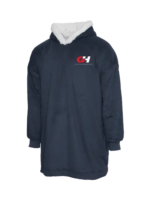 Wearable Lodge Navy Blanket w/G&H Logo