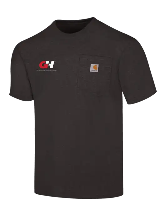 Carhartt Workwear Charcoal Heather Pocket Short Sleeve T-Shirt w/G&H Logo
