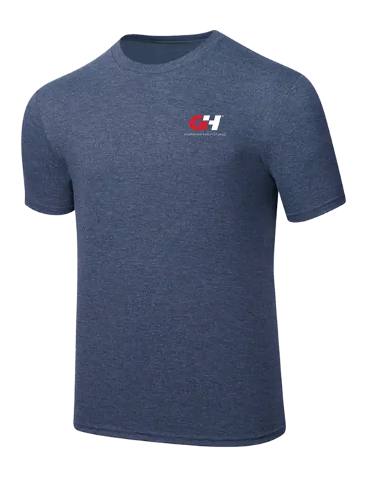 Simply Soft Navy Frost 4.5oz  Poly/Combed Ring Spun Cotton T-Shirt w/G&H Logo