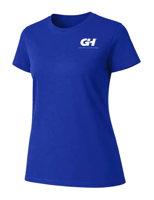 Womens Ring Spun Royal 4.5 oz T-Shirt w/G&H Logo