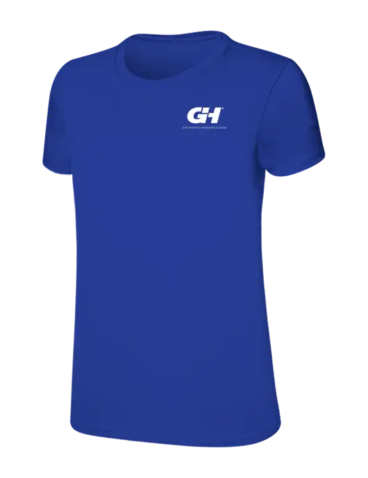 Womens Ring Spun Royal 4.5 oz T-Shirt w/G&H Logo
