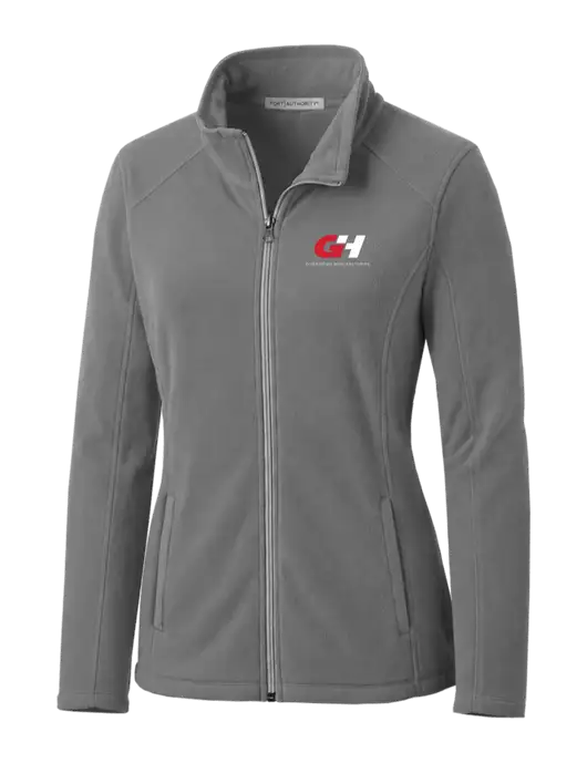 Medium Grey Womens Microfleece Jacket w/G&H Logo