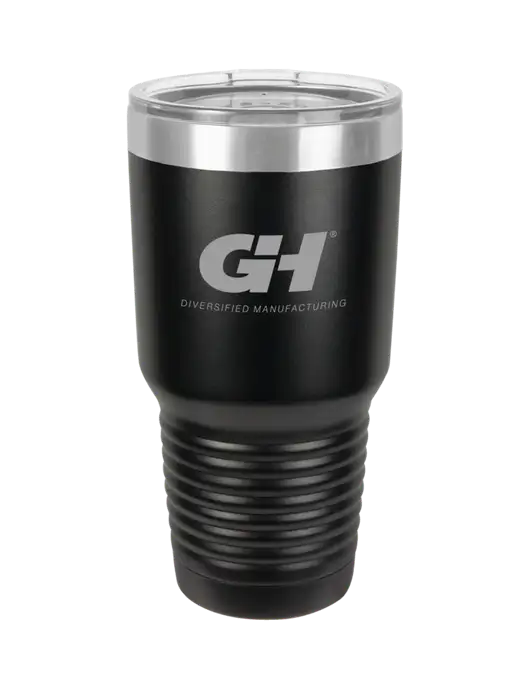 Polar Camel 30 oz Powder Coated Black Vacuum Insulated Tumbler w/G&H Logo