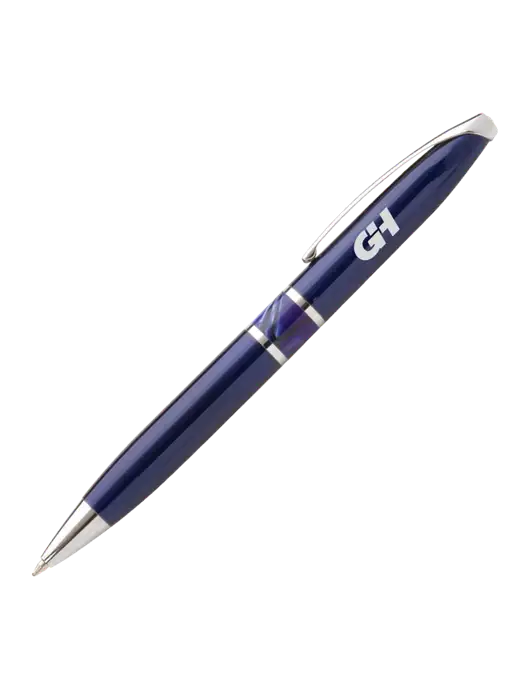 Illusion Navy Pen - Black Ink w/G&H Logo