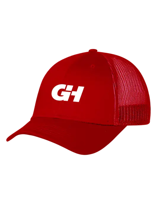 Red Mesh Trucker Cap Snap Back w/G&H Logo