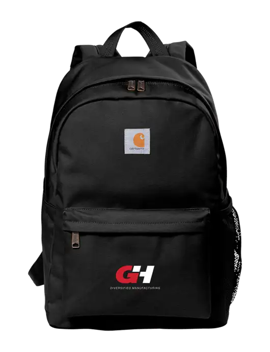 Carhartt Black Canvas Backpack w/G&H Logo