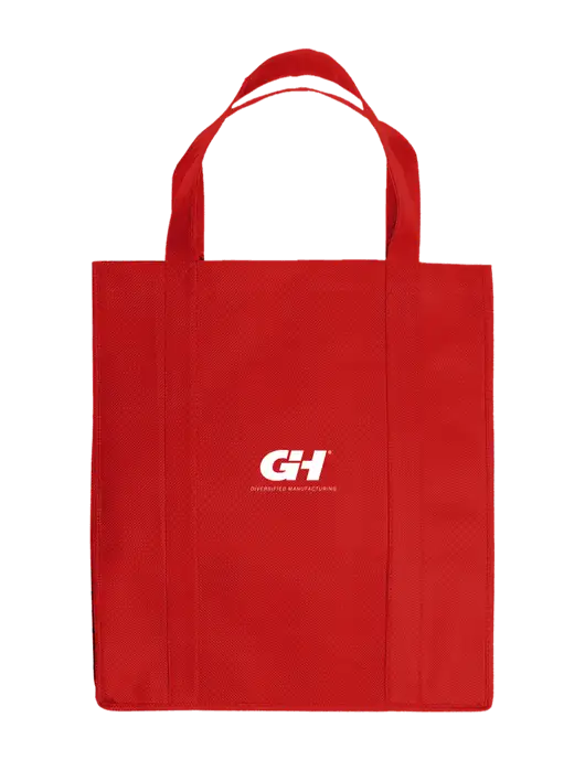 Eco Reusable Jumbo Red Shopping Bag w/G&H Logo