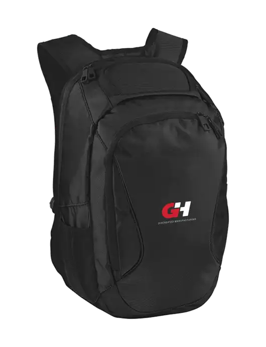Stealth Black Laptop Backpack w/G&H Logo