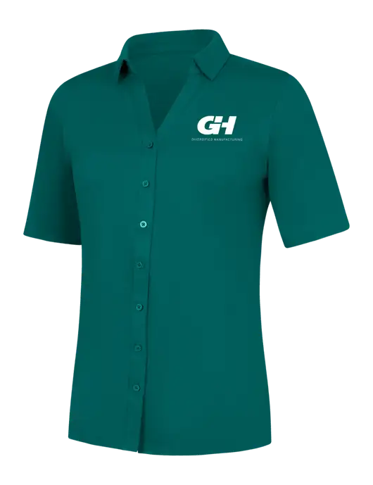 Womens Dark Teal City Stretch Top w/G&H Logo