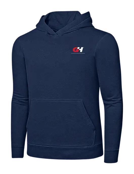 Navy 7.8 oz Ring Spun Hooded Sweatshirt w/G&H Logo
