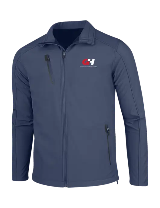Navy Welded Softshell Jacket w/G&H Logo