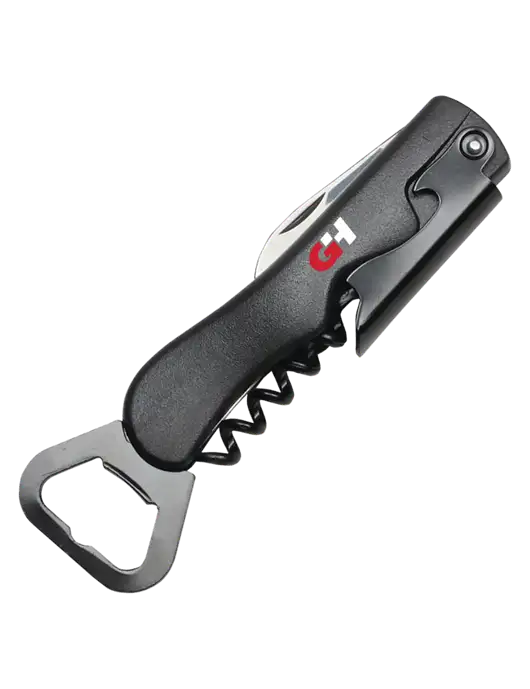 Sleek Black Bottle Opener w/G&H Logo