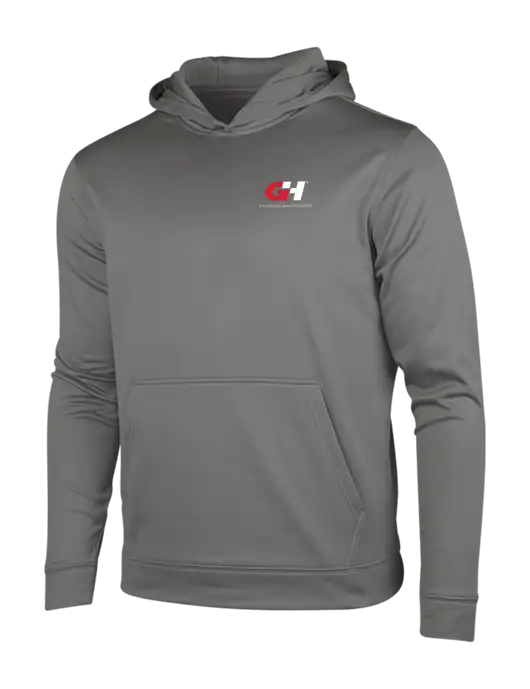 Dark Smoke Grey Sport-Wick Fleece Hooded Pullover w/G&H Logo