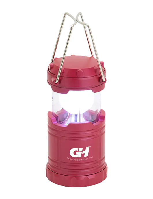 Red Mini Retro Lantern w/G&H Logo