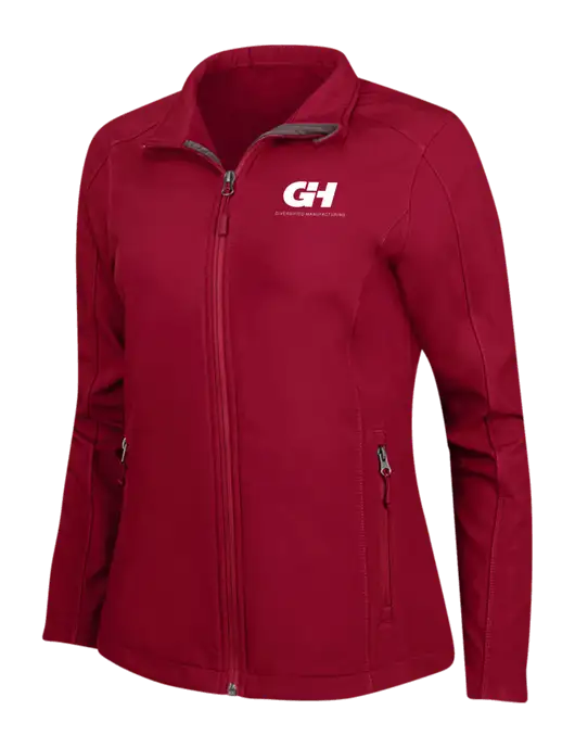 Red Womens Core Soft Shell Jacket w/G&H Logo
