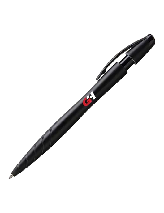 Awali Black Metallic Pen - Black Ink w/G&H Logo