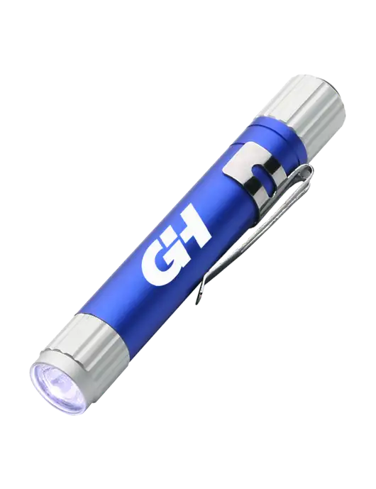 Blue Aluminum LED Penlight w/G&H Logo