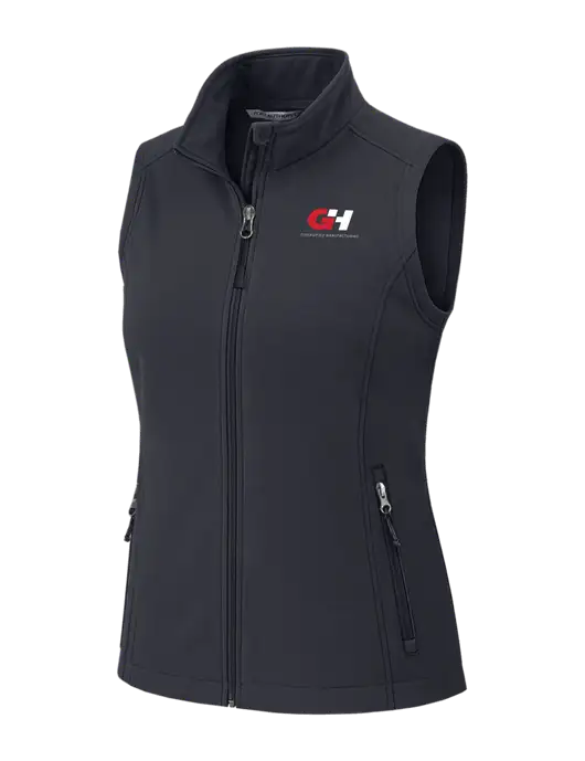 Charcoal Grey Womens Core Soft Shell Vest w/G&H Logo