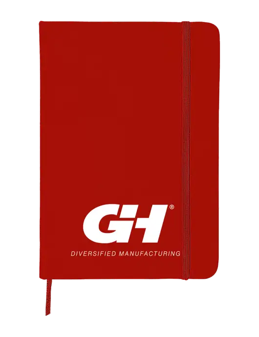 Red Comfort Touch Bound Journal 5" X 7" w/G&H Logo