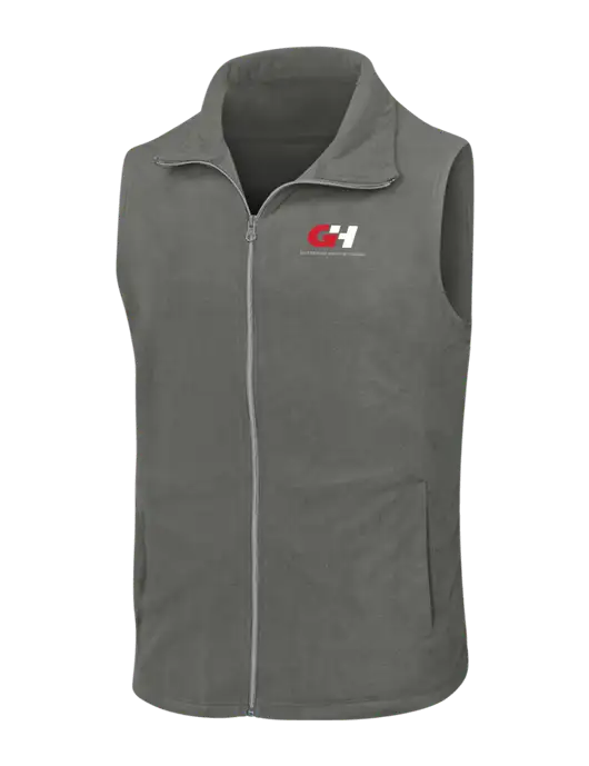 Medium Grey Microfleece Vest w/G&H Logo