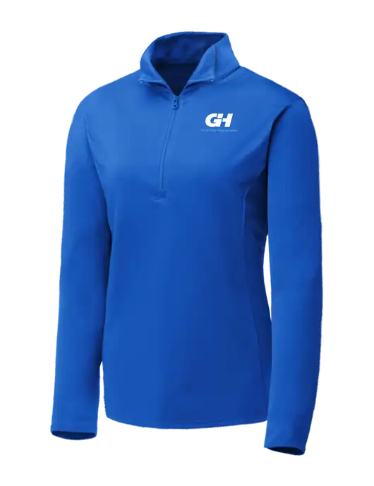 Dark Royal Womens Posicharge Competitor ¼ Zip Pullover w/G&H Logo