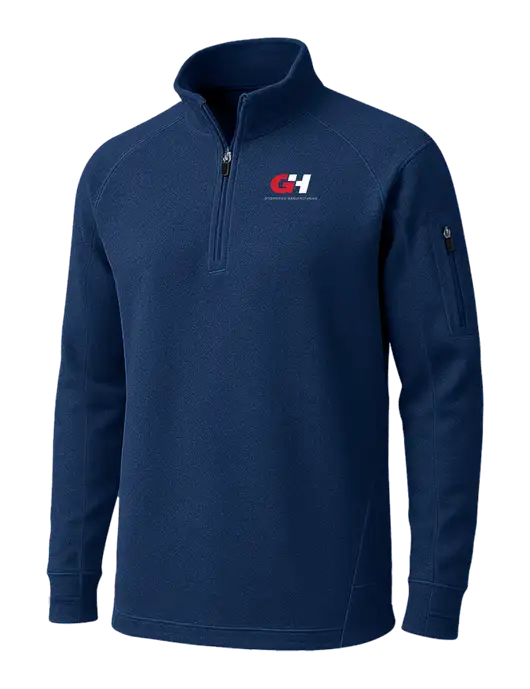 True Navy Tech Fleece 1/4 Zip Pullover w/G&H Logo