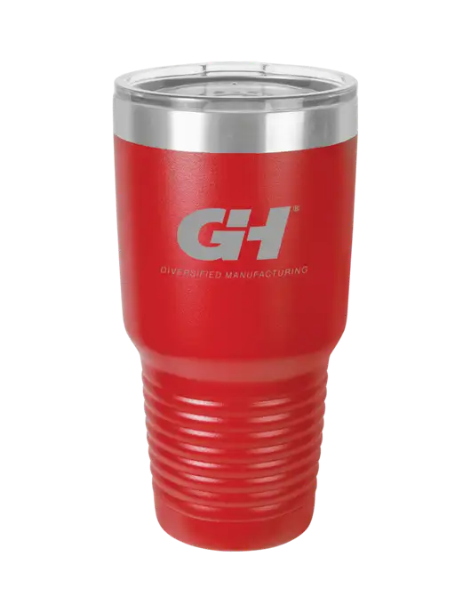 Polar Camel 30 oz Powder Coated Red Vacuum Insulated Tumbler  w/G&H Logo