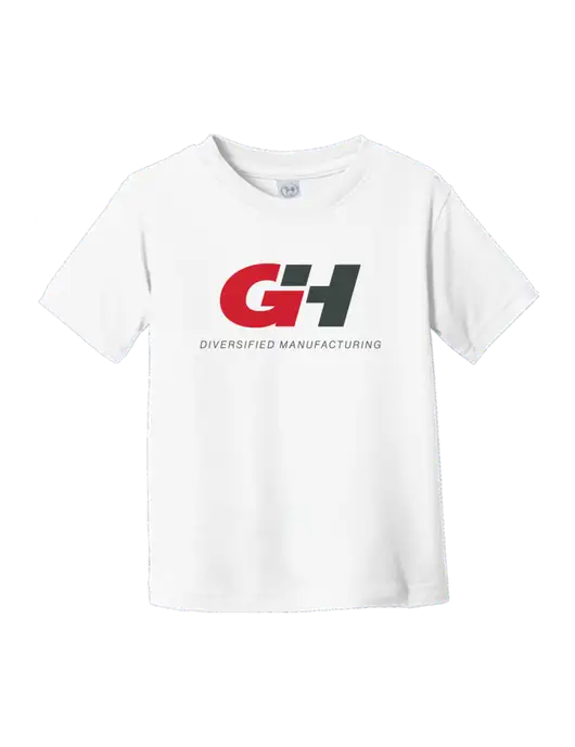 Rabbit Skins White Toddler Fine Jersey Tee w/G&H Logo