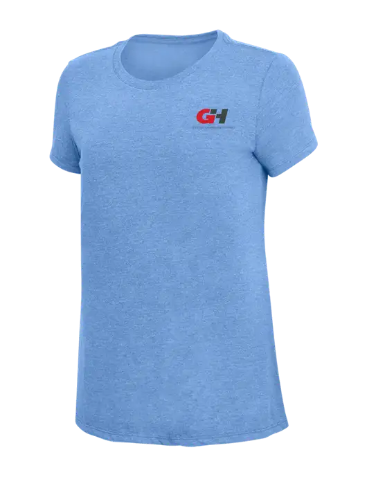 Womens Simply Soft Maritime Frost 4.5oz Poly/Combed Ring Spun Cotton T-Shirt
 w/G&H Logo