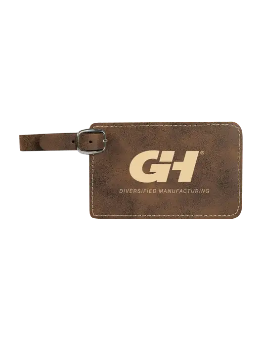 Rustic Leatherette Luggage Tag w/G&H Logo